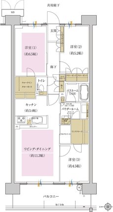 プレミスト藤が丘 間取り S-D type