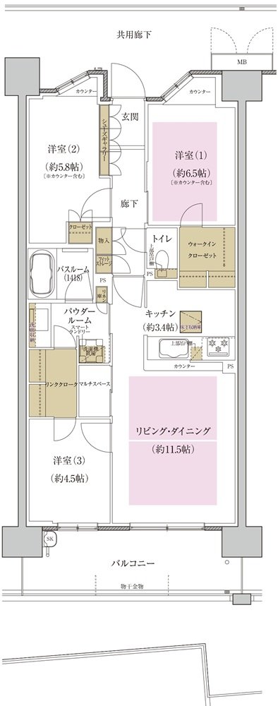 プレミスト藤が丘 間取り S-Ig type