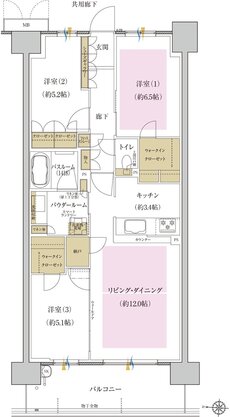 プレミスト藤が丘 間取り P-B2 type