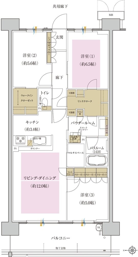 プレミスト藤が丘 間取り S-C3 type