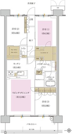 プレミスト藤が丘 間取り S-C3 type