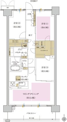 プレミスト藤が丘 間取り S-K2g type