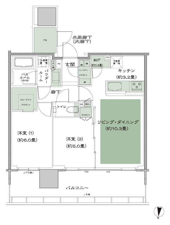 シティタワー綾瀬 間取り M_標準 type