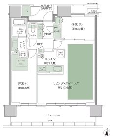 シティタワー綾瀬 間取り G_LD拡大 type