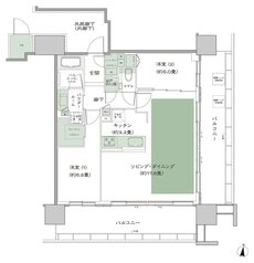 シティタワー綾瀬 間取り I_LD拡大 type