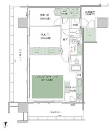 シティタワー綾瀬 間取り L_LD拡大 type