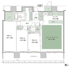 シティタワー綾瀬 間取り W_標準 type