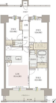 オーヴィジョン天文館センターテラス 間取り G type