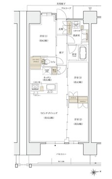 シエリアシティ大津におの浜 間取り CK type