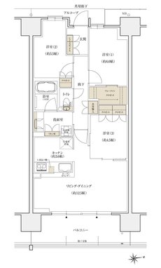 シエリアシティ大津におの浜 間取り CQ type