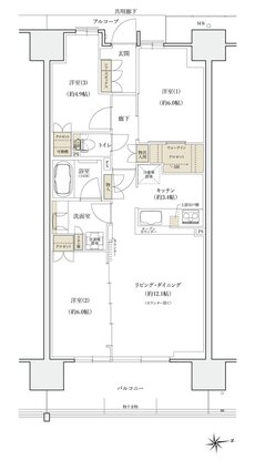 シエリアシティ大津におの浜 間取り CG type
