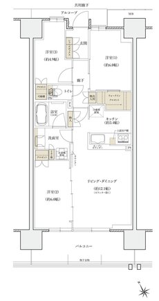 シエリアシティ大津におの浜 間取り BE type
