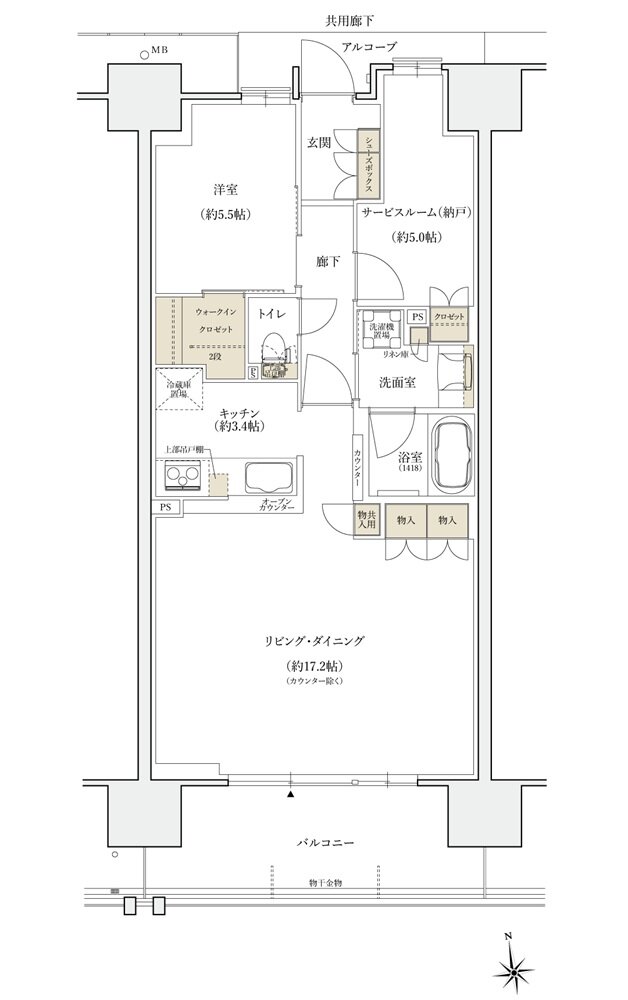 シエリアシティ大津におの浜 間取り BD type MENU1