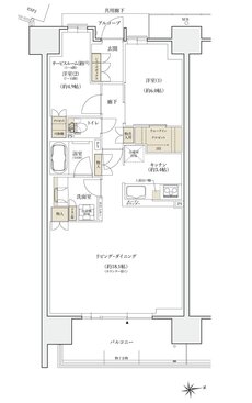 シエリアシティ大津におの浜 間取り CA type MENU1