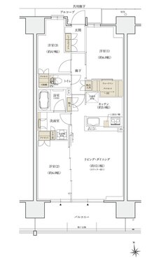 シエリアシティ大津におの浜 間取り CI type