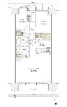 シエリアシティ大津におの浜 間取り CI type MENU1