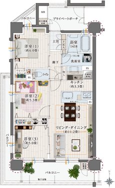 クレアホームズ郡山神明町 間取り A TYPE