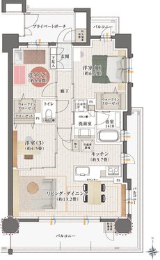 クレアホームズ郡山神明町 間取り D TYPE