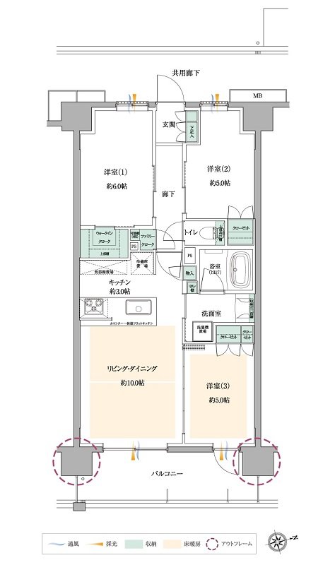 サンクレイドル小作 間取り F type