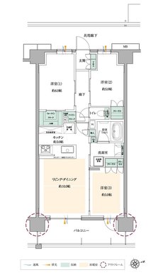 サンクレイドル小作 間取り F type