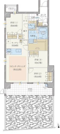 モアグレース徳川 間取り Ag Type