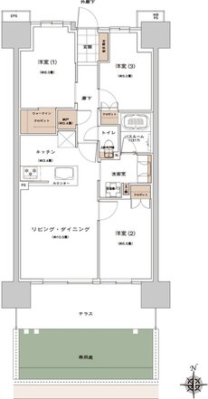 ライオンズ一宮グランフォート 間取り Dg type
