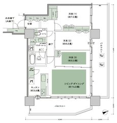 グランドシティタワー池袋 間取り E-90A-標準 type