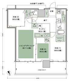 グランドシティタワー池袋 間取り NE-70B-標準 type