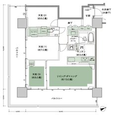 グランドシティタワー池袋 間取り S-80A-標準 type