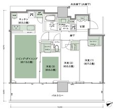 グランドシティタワー池袋 間取り SE-75B-標準 type