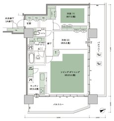 グランドシティタワー池袋 間取り E-90A-LD拡大 type