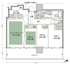 グランドシティタワー池袋 間取り NW-70E-標準 type