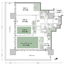 グランドシティタワー池袋 間取り N-80B-標準 type