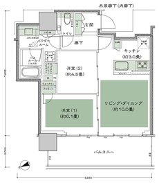 グランドシティタワー池袋 間取り NW-55I-標準 type