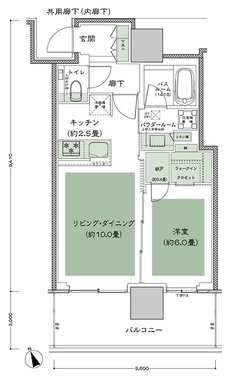 グランドシティタワー池袋 間取り SW-45C-標準 type