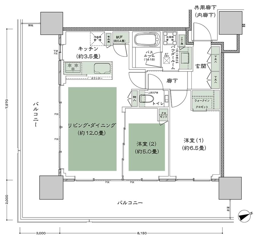 グランドシティタワー池袋 間取り S-60B-標準 type