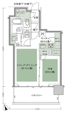 グランドシティタワー池袋 間取り SW-45D-標準 type