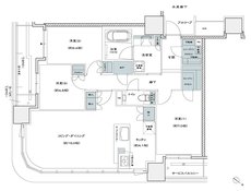 シエリアタワー中之島 間取り D type