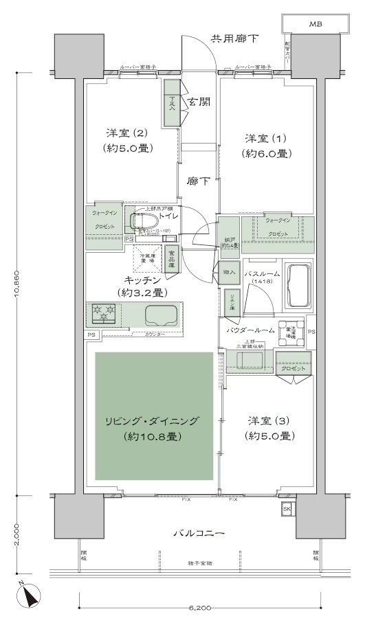 シティテラス南砂 間取り A4-標準 type