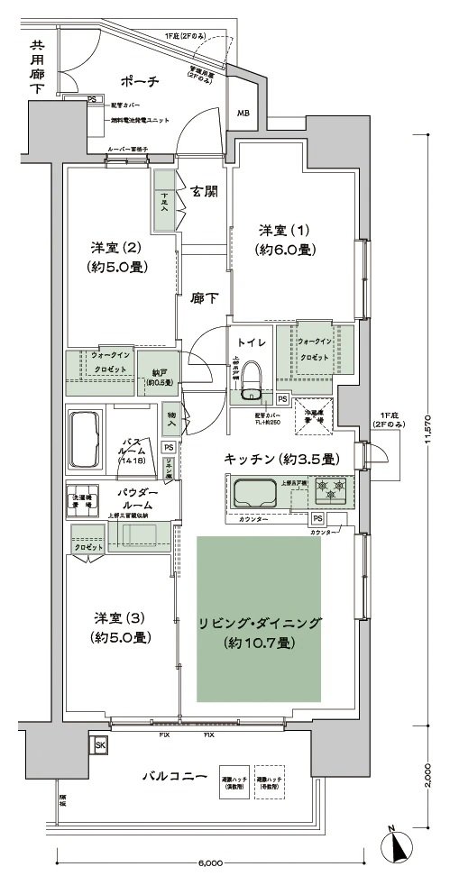 シティハウス西田辺 間取り D-標準 type