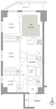 アージョ府中 間取り D type