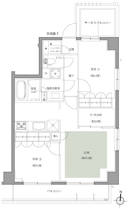 アージョ府中 間取り E type