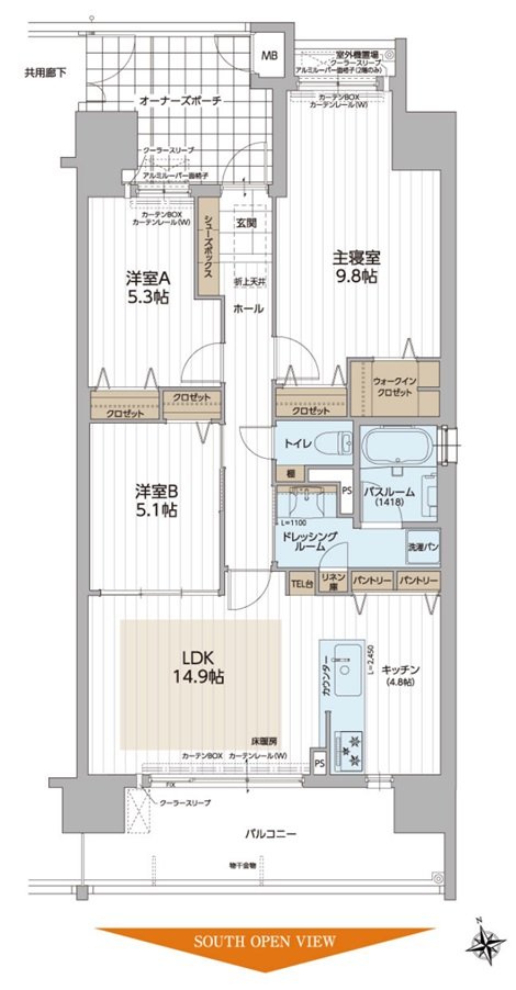 パレ・ロワイヤル元町 間取り D type