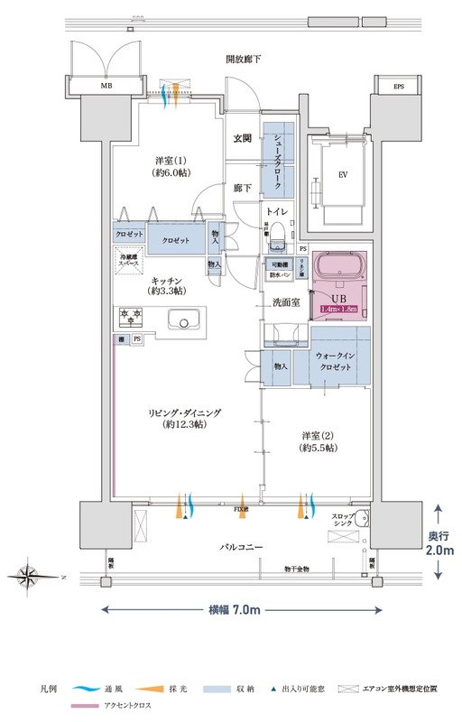 ポレスター吹上 間取り Bタイプ