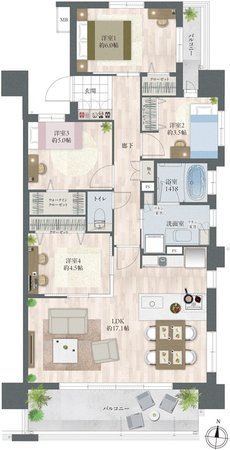 レクシア柳丸レジアス 間取り G type
