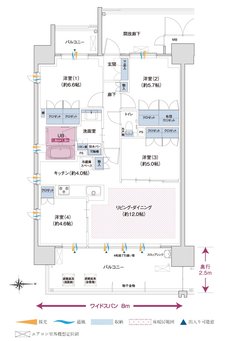 ポレスター今泉スカイテラス 間取り Aタイプ