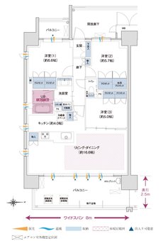 ポレスター今泉スカイテラス 間取り Aタイプ メニュープラン1