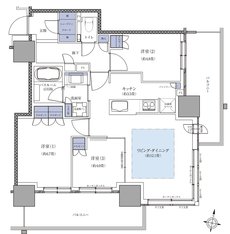 ザ・札幌タワーズ　ウエストタワー／イーストタワー 間取り WF TYPE