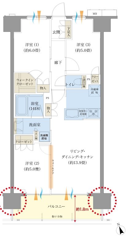 センチュリー東武動物公園 間取り Cタイプ