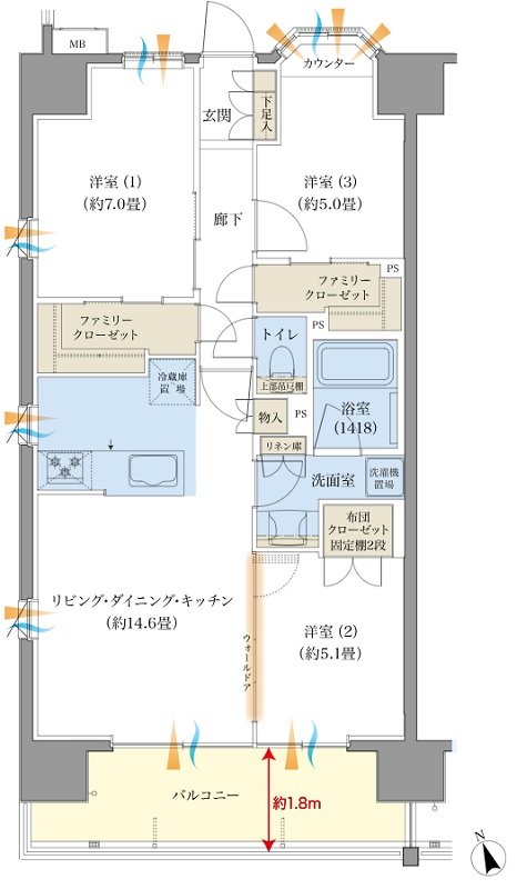 センチュリー東武動物公園 間取り B2タイプ